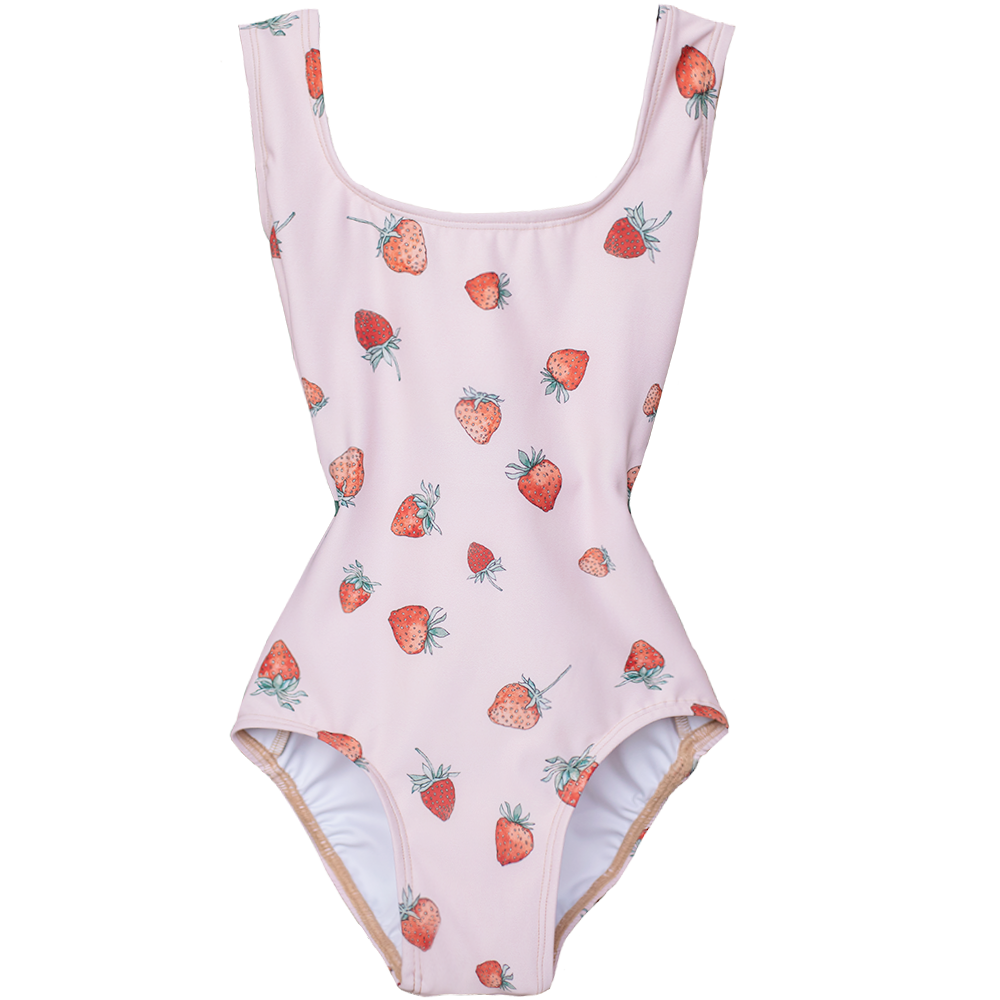 ラッキーレオ ピンクストロベリークレセント タンクレオタード ラッキーレオ ピンクストロベリークレセント タンクレオタード