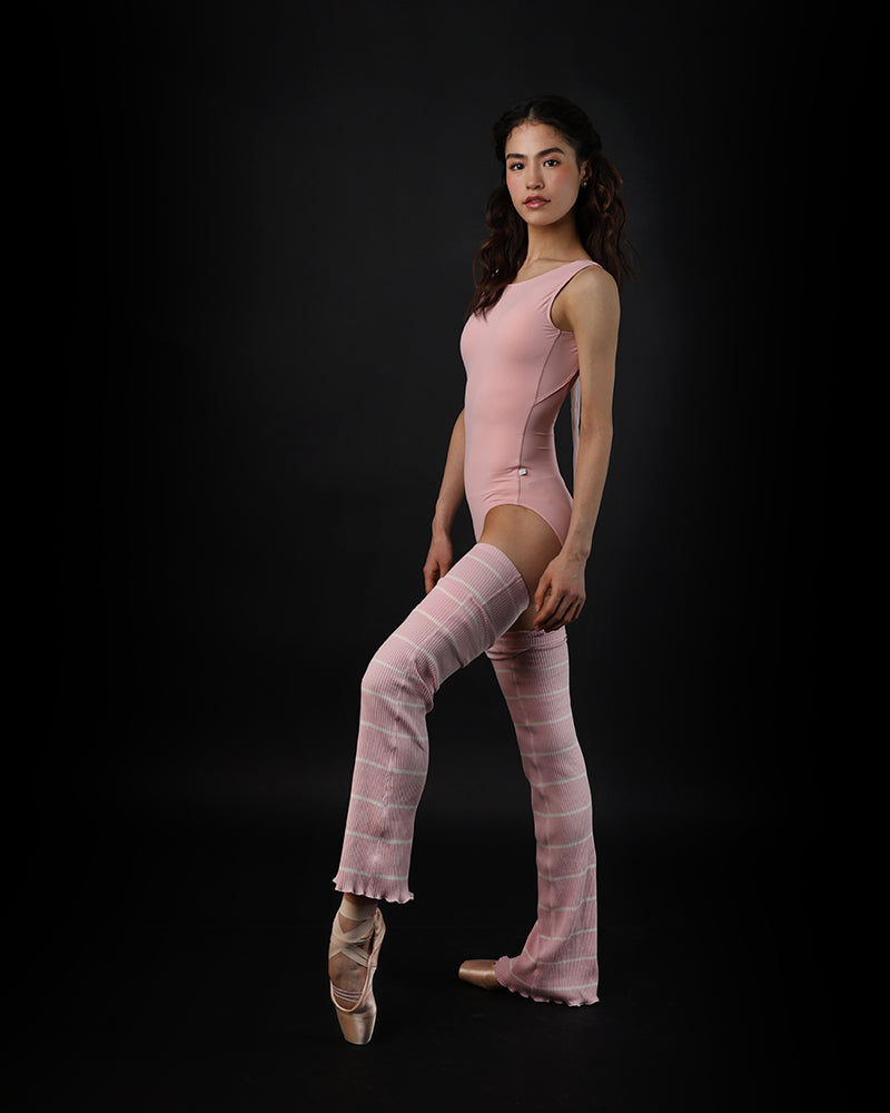 レヴダンス ストライプ セミフレア レッグウォーマー LEVDANCE stripe