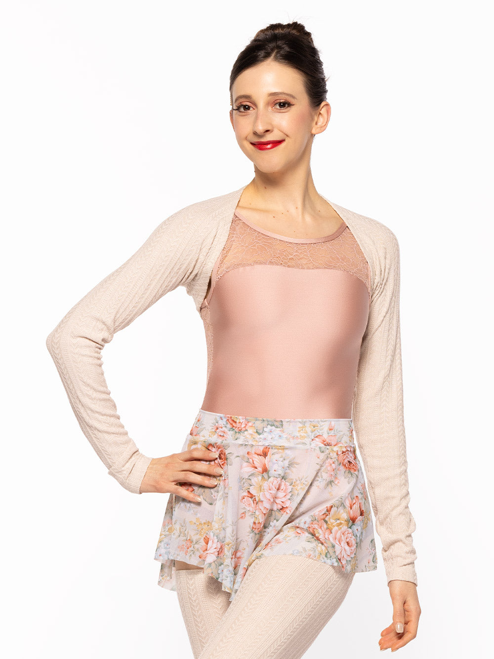 エレベ ダンスウェア シュラグ Eleve Dancewear Shrug Knit Oatmeal RTW – 輸入バレエ用品専門店 アプローズバレエ