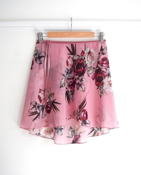 B.S.B.L Wrap Skirt 'Valentine Pink ' バレエ巻きスカート 33cm