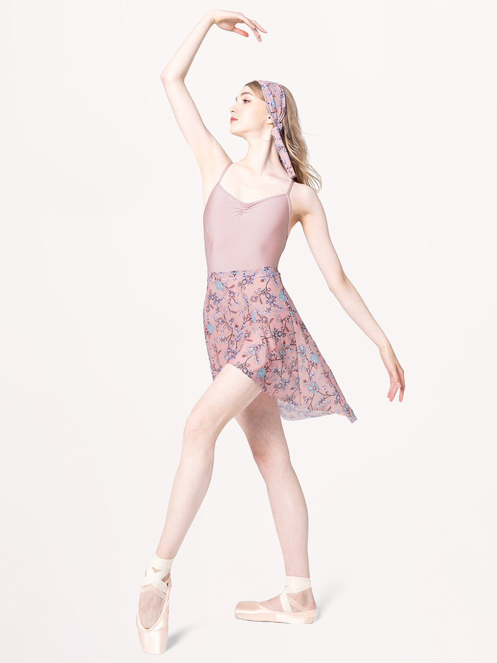 エレベ ダンスウェア ドラマチックハイロースカート クレッシェンド ピンクメッシュ Eleve Dancewear Dramatic High-Low  Skirt Crescendo Pink Mesh RTW