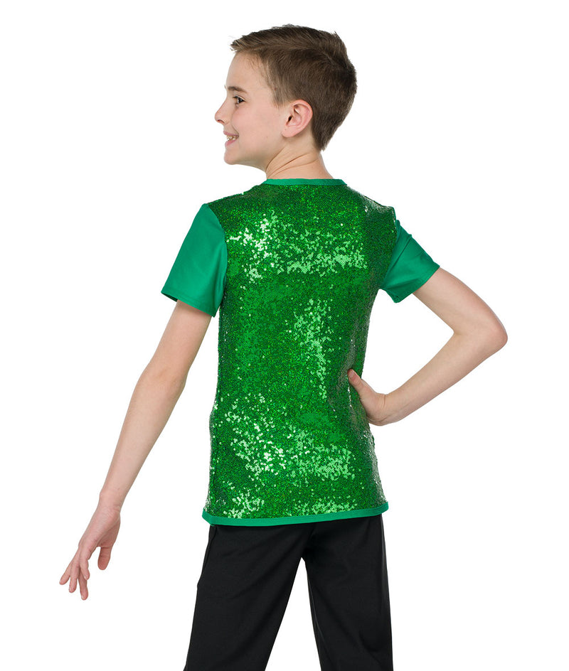 アウィッシュカムトゥルー ダンス衣装 【子供】ジャズ A Wish Come True Elite Sequin Guy Top