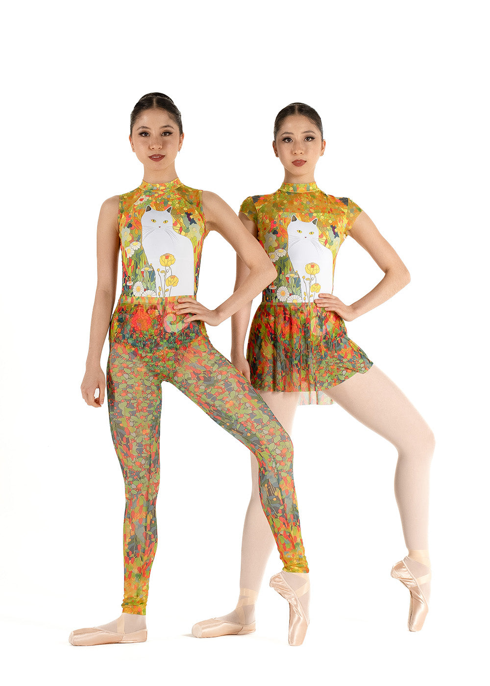 グリシコ レオタード 【大人】 Grishko DOLORES, High Neck Cap Sleeve Leotard