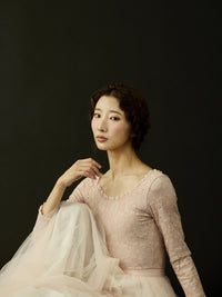 レヴダンス オリビアレースレオタード ピンク LEVDANCE olivia lace leotard PINK