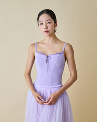 レヴダンス シャーロットレースアップレオタード LEVDANCE charlotte lace-up leotard LAVENDER