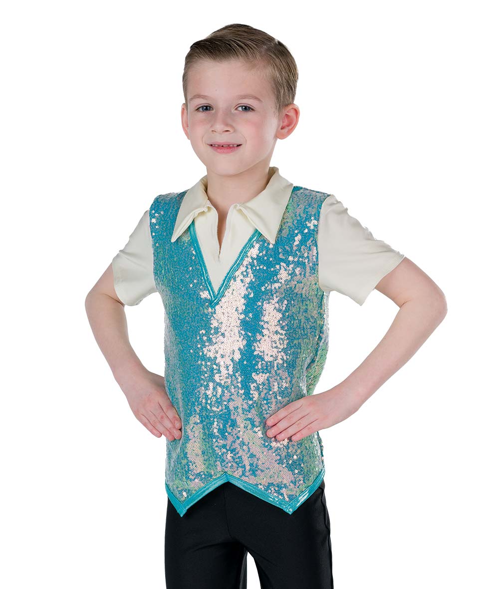 アウィッシュカムトゥルー ダンス衣装 リトルスターズ  【子供】A Wish Come True One Call Away Boy Shirt