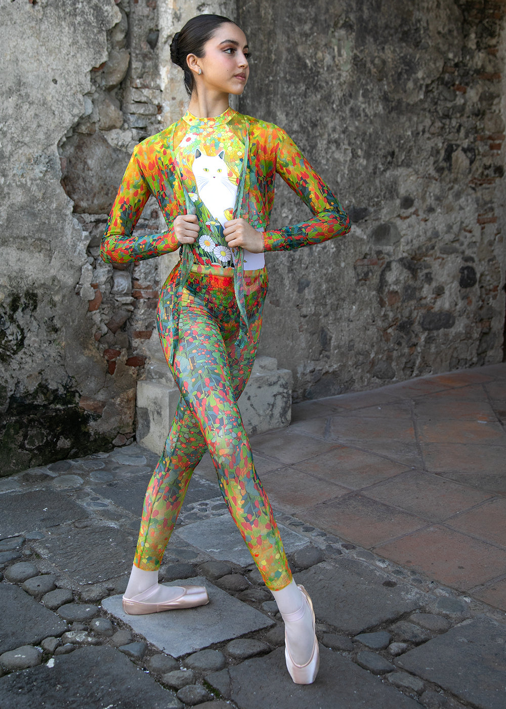 グリシコ 長袖ラップクロップトップ【大人】Grishko DORIS, Long Sleeve Wrap Crop Top