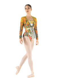 グリシコ 長袖ラップクロップトップ【大人】Grishko DORIS, Long Sleeve Wrap Crop Top