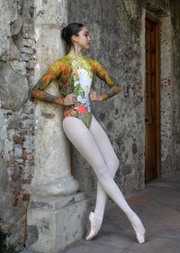 グリシコ 長袖ラップクロップトップ【大人】Grishko DORIS, Long Sleeve Wrap Crop Top