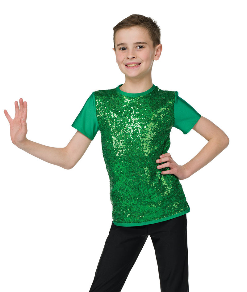 アウィッシュカムトゥルー ダンス衣装 【子供】ジャズ A Wish Come True Elite Sequin Guy Top