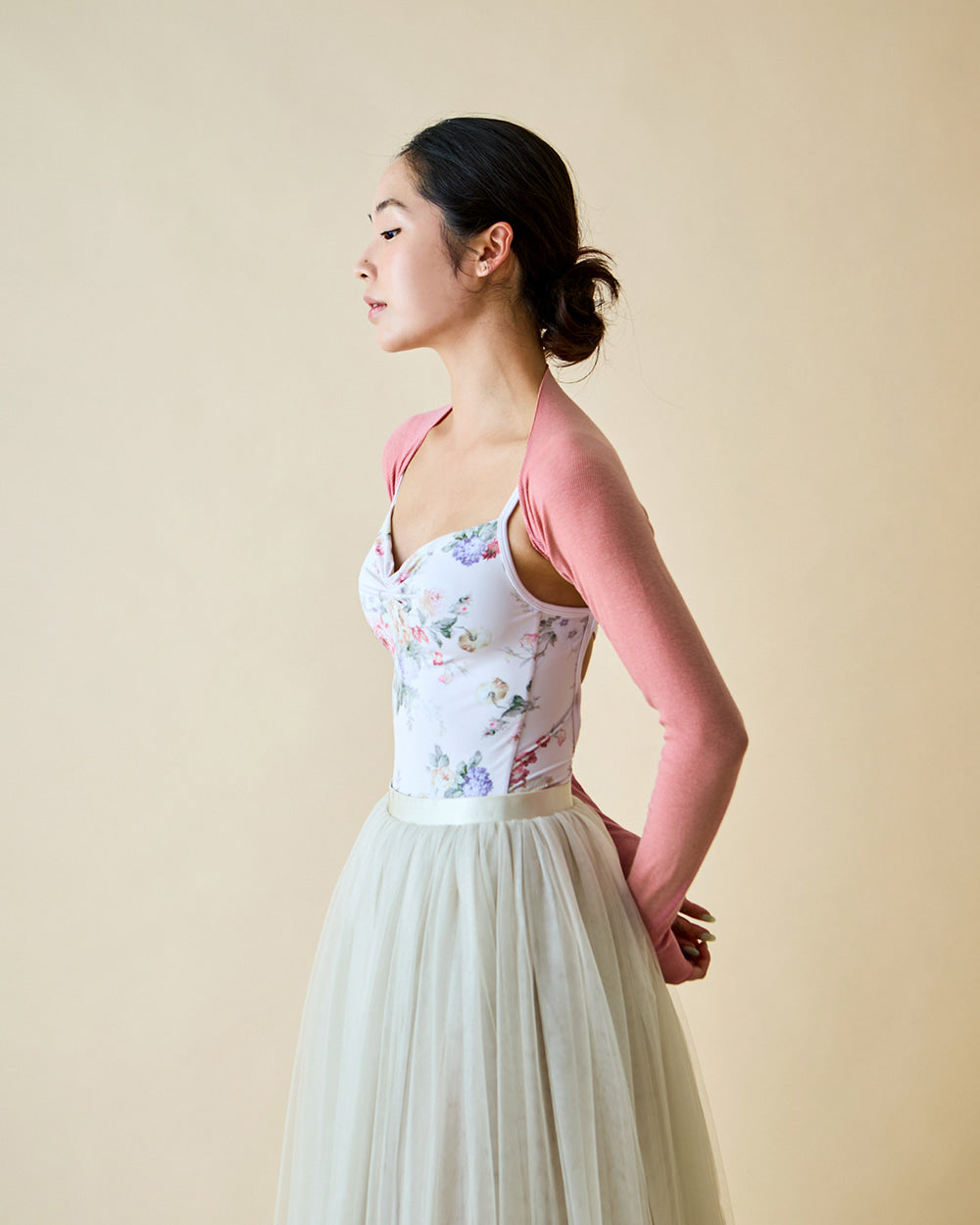 レヴダンス エール ベーシックシュラグ LEVDANCE aile basic shrug ROSE QUARTZ