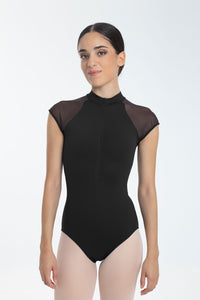インターメッツォ タートルネック レオタード ジップメッシュ&メリル Intermezzo Ballet Turtleneck Leotard Zip Mesh and Meryl Dance Body
