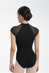 インターメッツォ タートルネック レオタード ジップメッシュ&メリル Intermezzo Ballet Turtleneck Leotard Zip Mesh and Meryl Dance Body