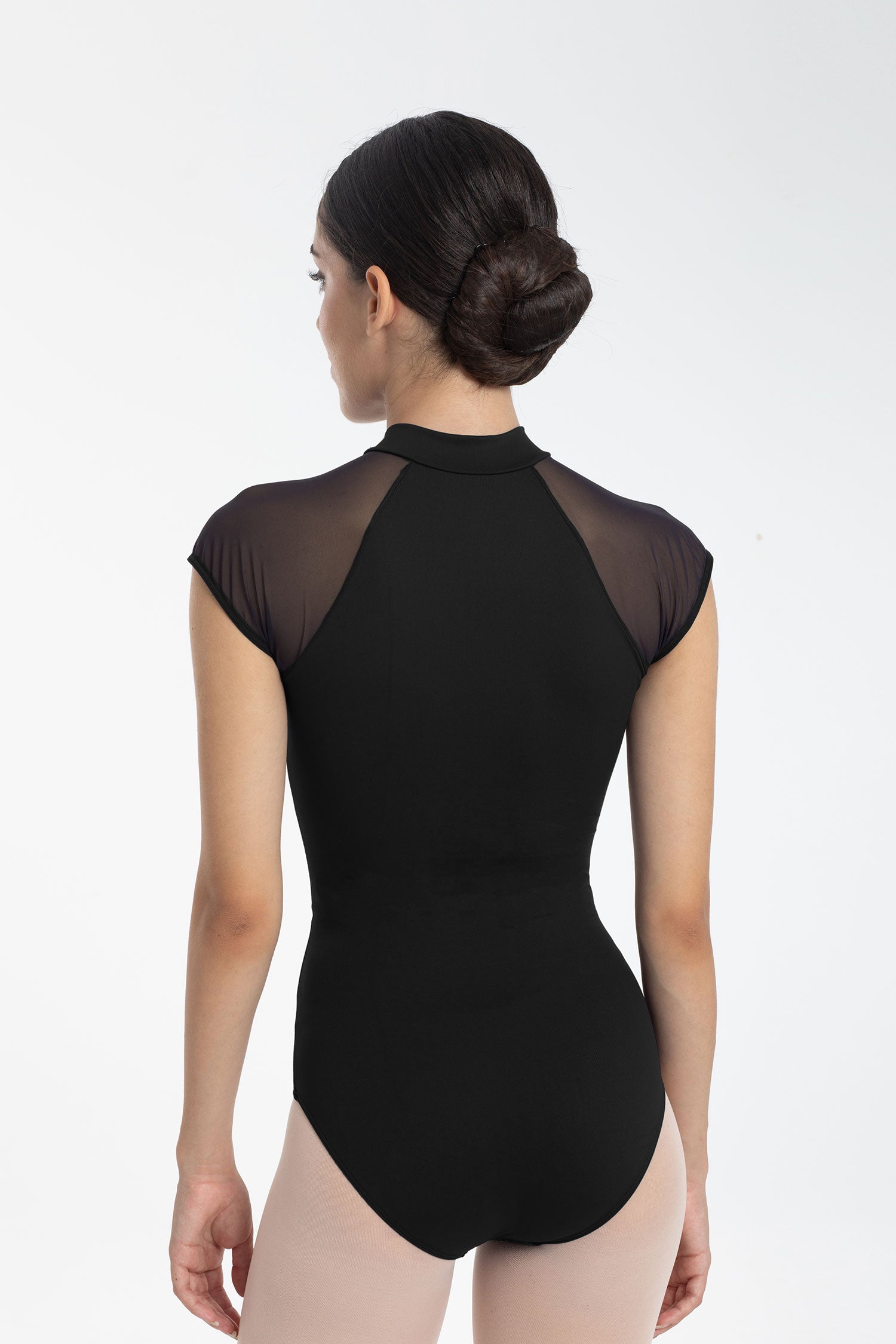 インターメッツォ タートルネック レオタード ジップメッシュ&メリル Intermezzo Ballet Turtleneck Leotard Zip Mesh and Meryl Dance Body