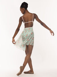 エレベ ダンスウェア ロングハイロースカート Eleve Dancewear Long High-Low Skirt Old Hollywood Mesh RTW