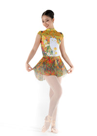 グリシコ レオタード 【大人】 Grishko DOLORES, High Neck Cap Sleeve Leotard