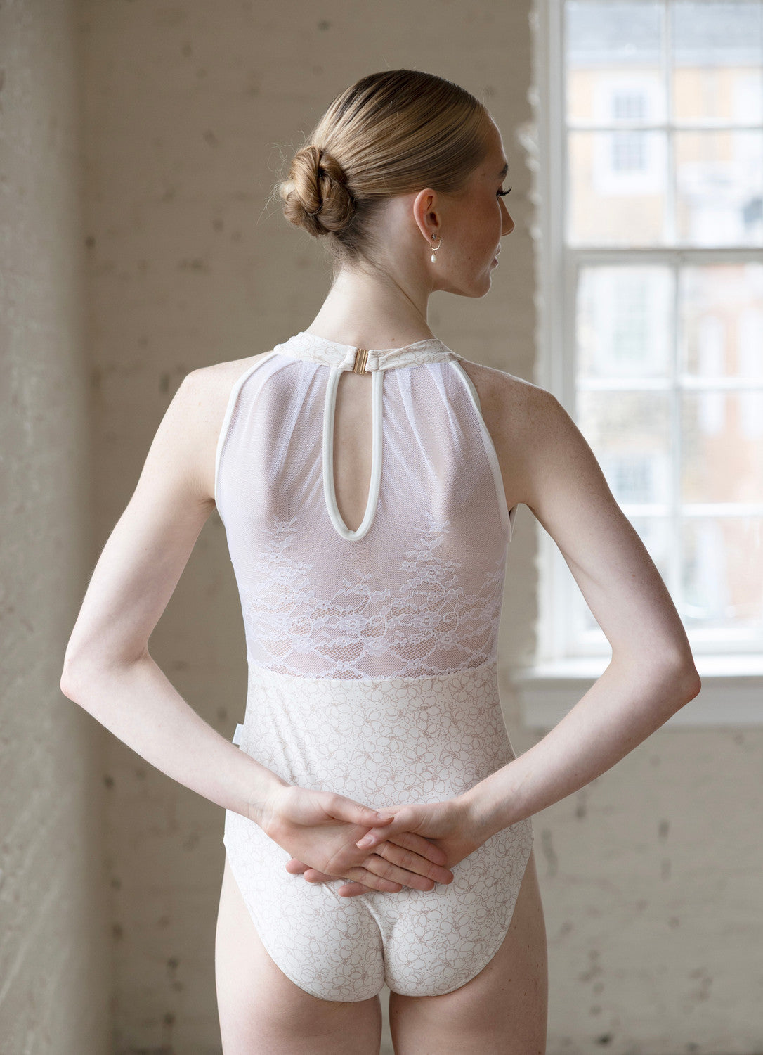 クラスイン モック タートルネック タンクレオタード Class In FLORAL PRINT MOCK TURTLENECK LEO