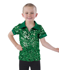 アウィッシュカムトゥルー ダンス衣装  スパンコールボーイシャツ A Wish Come True Sequin Boy Shirt