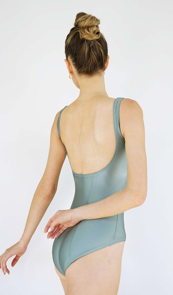 ジュールダンスウェア ファセットレオタード：シーフォームシーン Jule Dancewear Facet Leotard: Seafoam Sheen