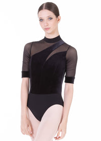 グリシコ レオタード【大人】Grishko VELVET, Half Sleeve Leotard