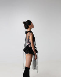 レヴダンス シルフィード チュール ベステ ブラック LEVDANCE sylphide tulle vestee BLACK