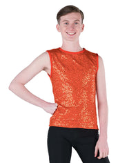 アウィッシュカムトゥルー ダンス衣装  ジャズ  スパンコールスパンデックス ガイタンク A Wish Come True  Sequin Spandex Guy Tank