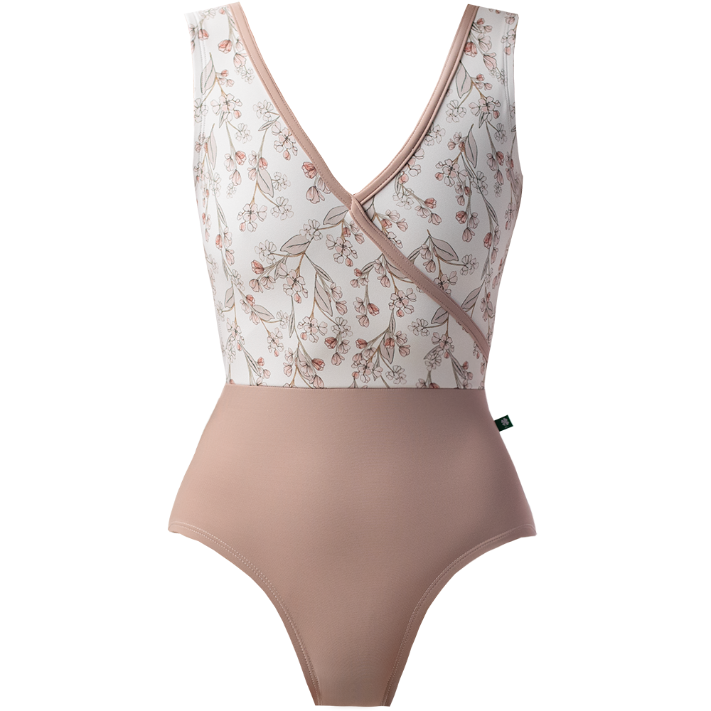 ラッキーレオ タンクレオタード Luckyleo DUSTY ROSE & CREAM APPLE BLOSSOM ENCHANT