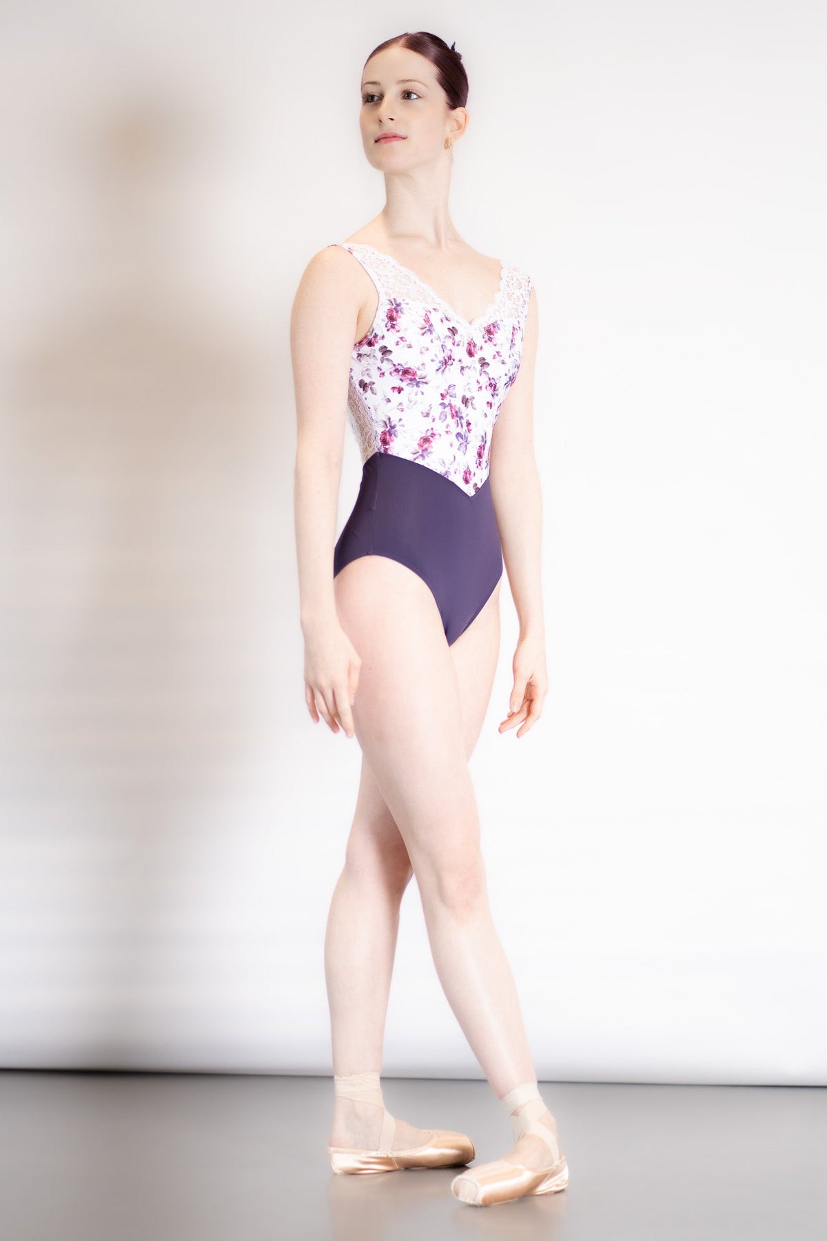 ダンスドパリ レオタード Danse de Paris Demi Moulin Florine Purple Velvet