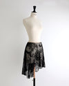 レヴダンス スカート LEVDANCE grace antique lace pull-on skirt BLACK