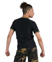 アウィッシュカムトゥルー ダンス衣装  ジャズ/ヒップホップ  カモトリムガイトップ A Wish Come True Camo Trim Guy Top