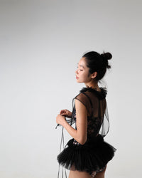 レヴダンス シルフィード チュール ベステ ブラック LEVDANCE sylphide tulle vestee BLACK