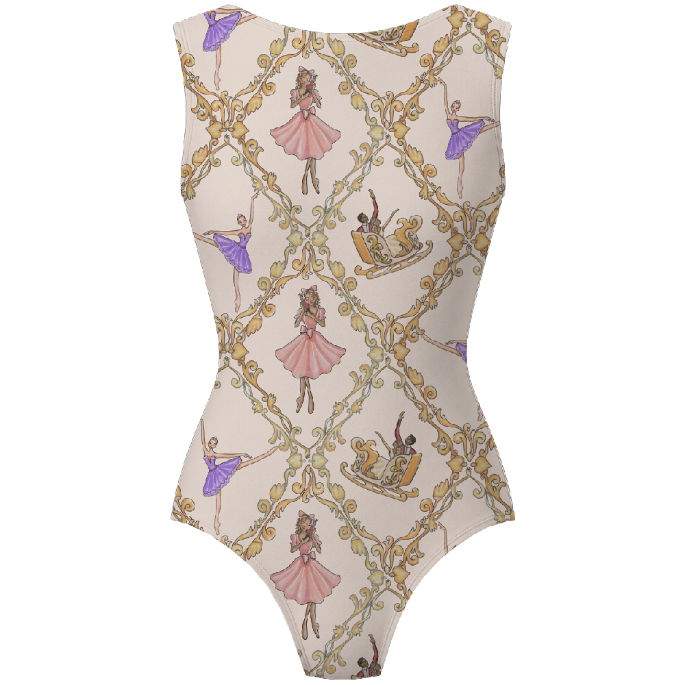 ラッキーレオ ノースリーブレオタード Luckyleo CREAM NUTCRACKER CURTAIN CALL ALLURE
