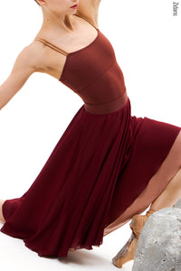 ジダンス リバーシブルリハーサル スカート ZIDANS Two-sided rehearsal skirt ground-sand