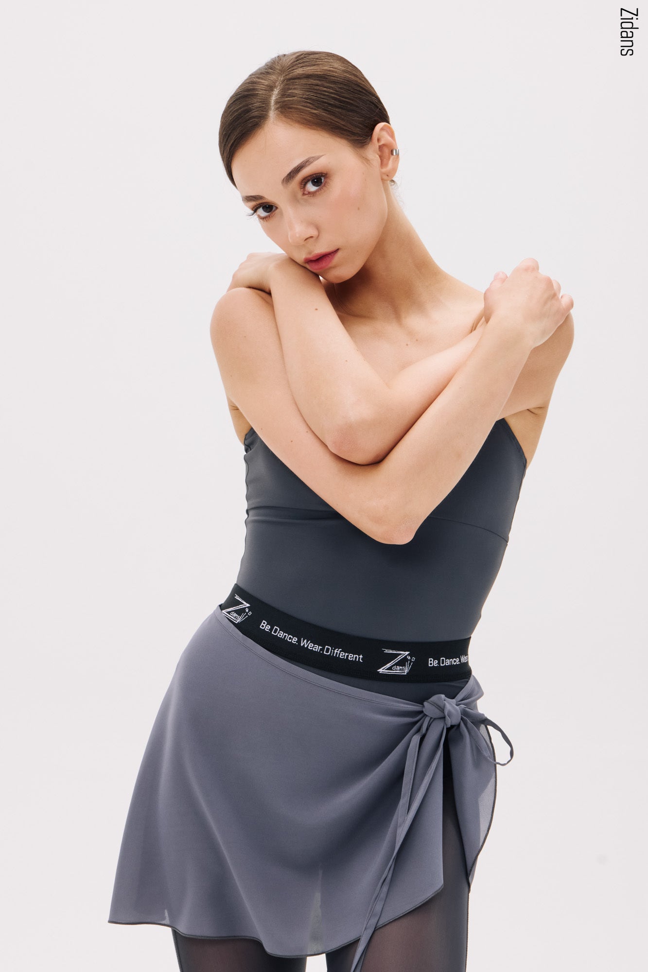 ジダンス タイ付きラップスカート ロック ZIDANS Wrap skirt with ties rock