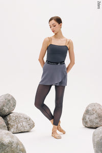 ジダンス タイ付きラップスカート ロック ZIDANS Wrap skirt with ties rock