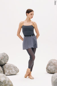 ジダンス タイ付きラップスカート ロック ZIDANS Wrap skirt with ties rock