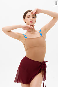 ジダンス タイ付きラップスカート グラウンド ZIDANS Wrap skirt with ties ground