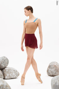 ジダンス タイ付きラップスカート グラウンド ZIDANS Wrap skirt with ties ground