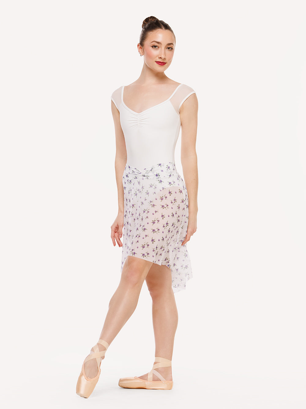 エレベ ダンスウェア アモラ ロングスカート パスウェイメッシュ Eleve Dancewear Amora Long High-Low Skirt Pathway Mesh RTW