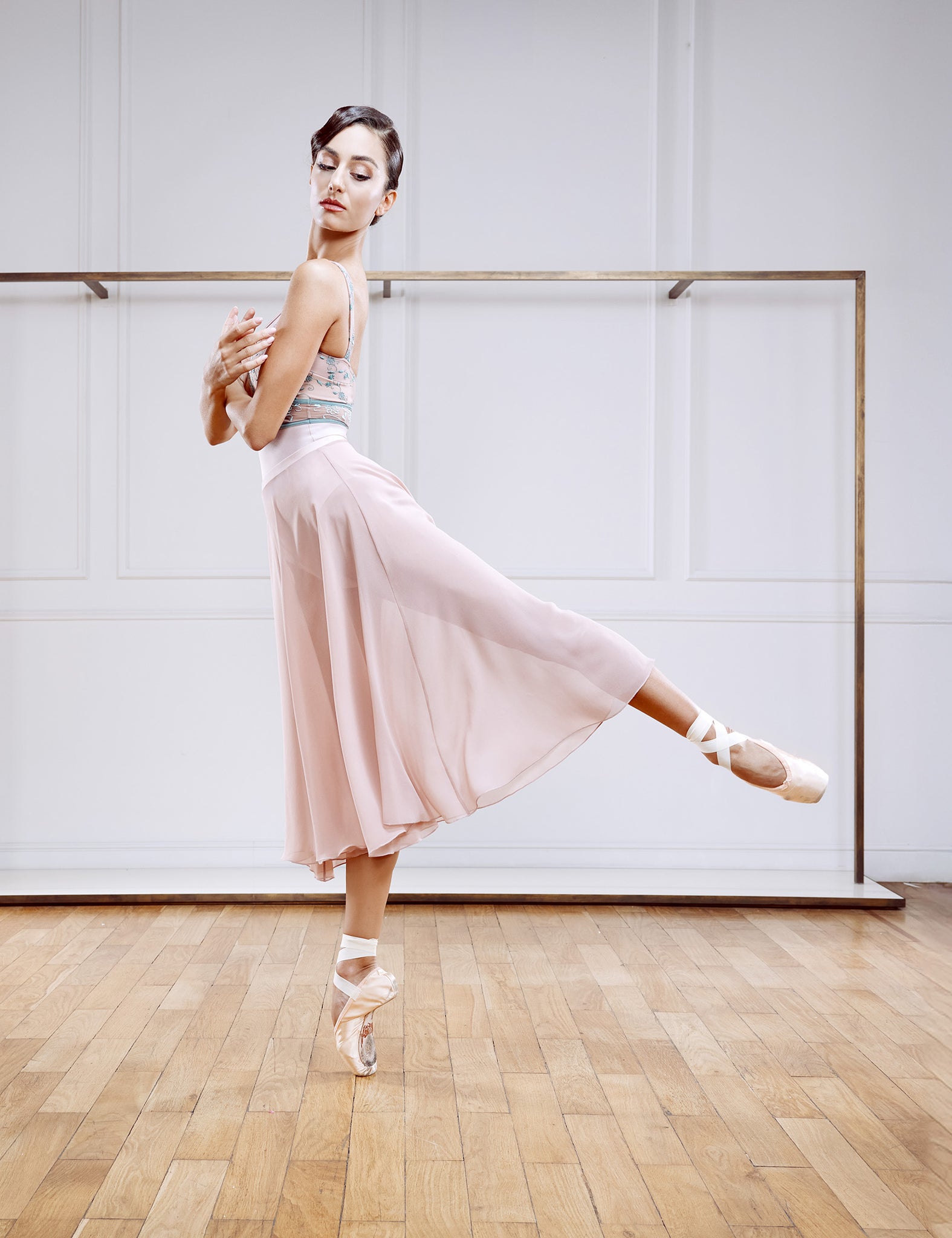 デラロミラノ　ピンク レオタード 楽天市場】バレエ レオタード 大人 4分袖 【 DellaLoMILANO