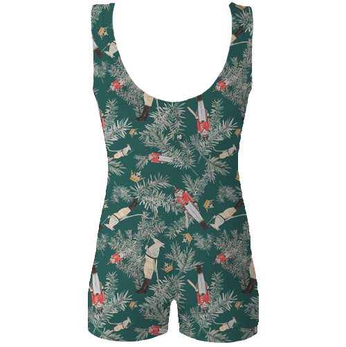 ラッキーレオ Luckyleo Emerald Battle Scene Shine Shorts Unitard