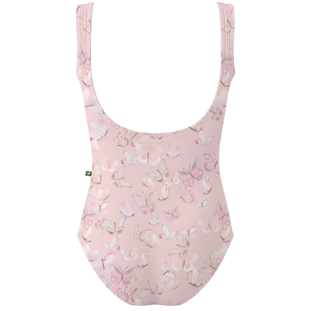ラッキーレオ Luckyleo Pink Butterfly Kids Crescent Leotard