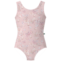 ラッキーレオ Luckyleo Pink Butterfly Kids Crescent Leotard