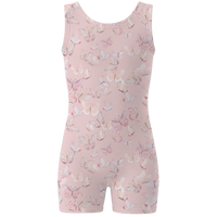 ラッキーレオ Luckyleo Pink Butterfly Shine Shorts Unitard