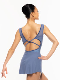 エレベ ダンスウェア チューリップ・スカート Eleve Dancewear Ribbed Tulip Skirt Blue Steel RTW