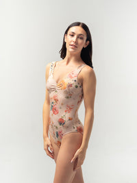 マラダンスウェア ダイアナ ピーチブルーム レオタード Mara DANCEWEAR DIANA PEACH BLOOM LEOTARD