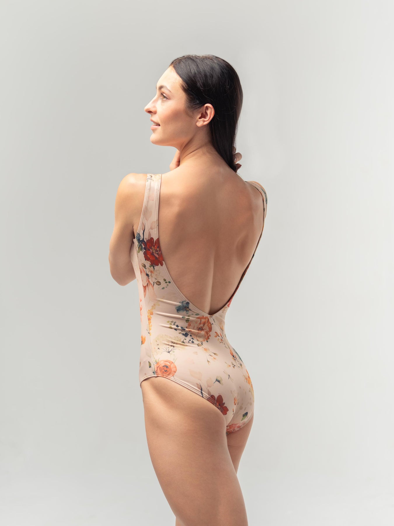 マラダンスウェア ダイアナ ピーチブルーム レオタード Mara DANCEWEAR DIANA PEACH BLOOM LEOTARD