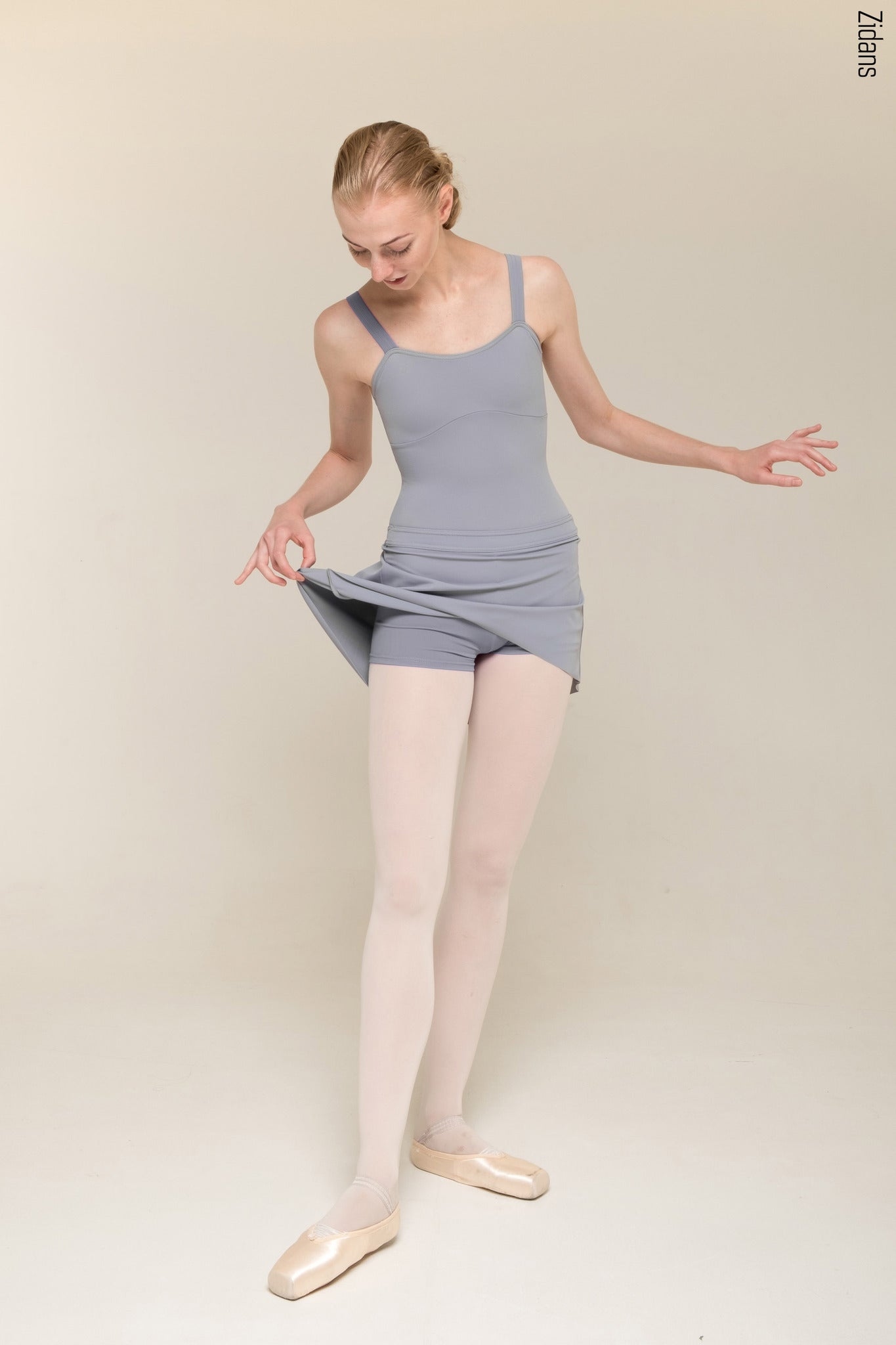 ジダンス スカート ZIDANS The Skirt + Shorts Stretch Grey