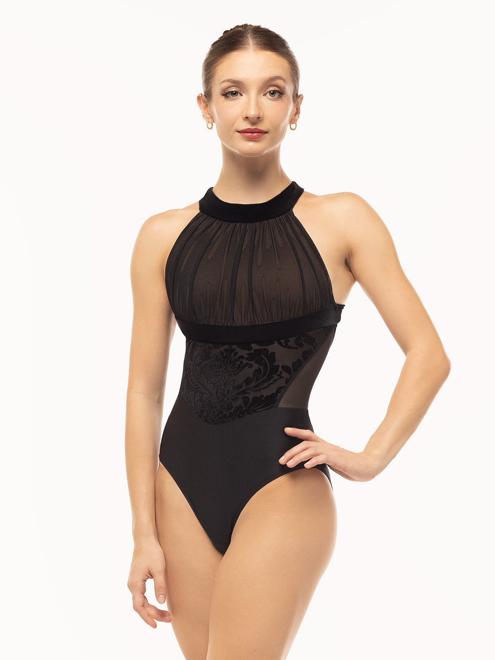 エレベ ダンスウェア レオタード Eleve Dancewear Aria Leotard Baroque Black RTW