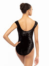 エレベ ダンスウェア ソフィア レオタード Eleve Dancewear Sophia Leotard Black Crushed Velvet RTW